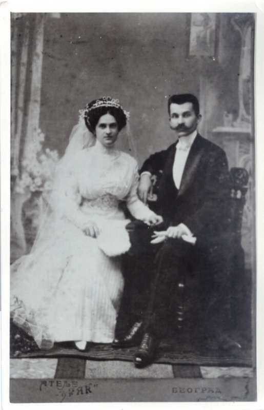Milica Dimitrijevic i Milivoje Rakovic, ~1910.